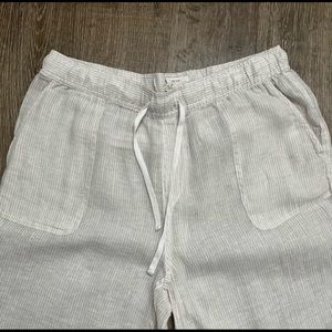 100% LINEN PANTS by C & C California. Size Large, Drawstring, Cool & Comfy